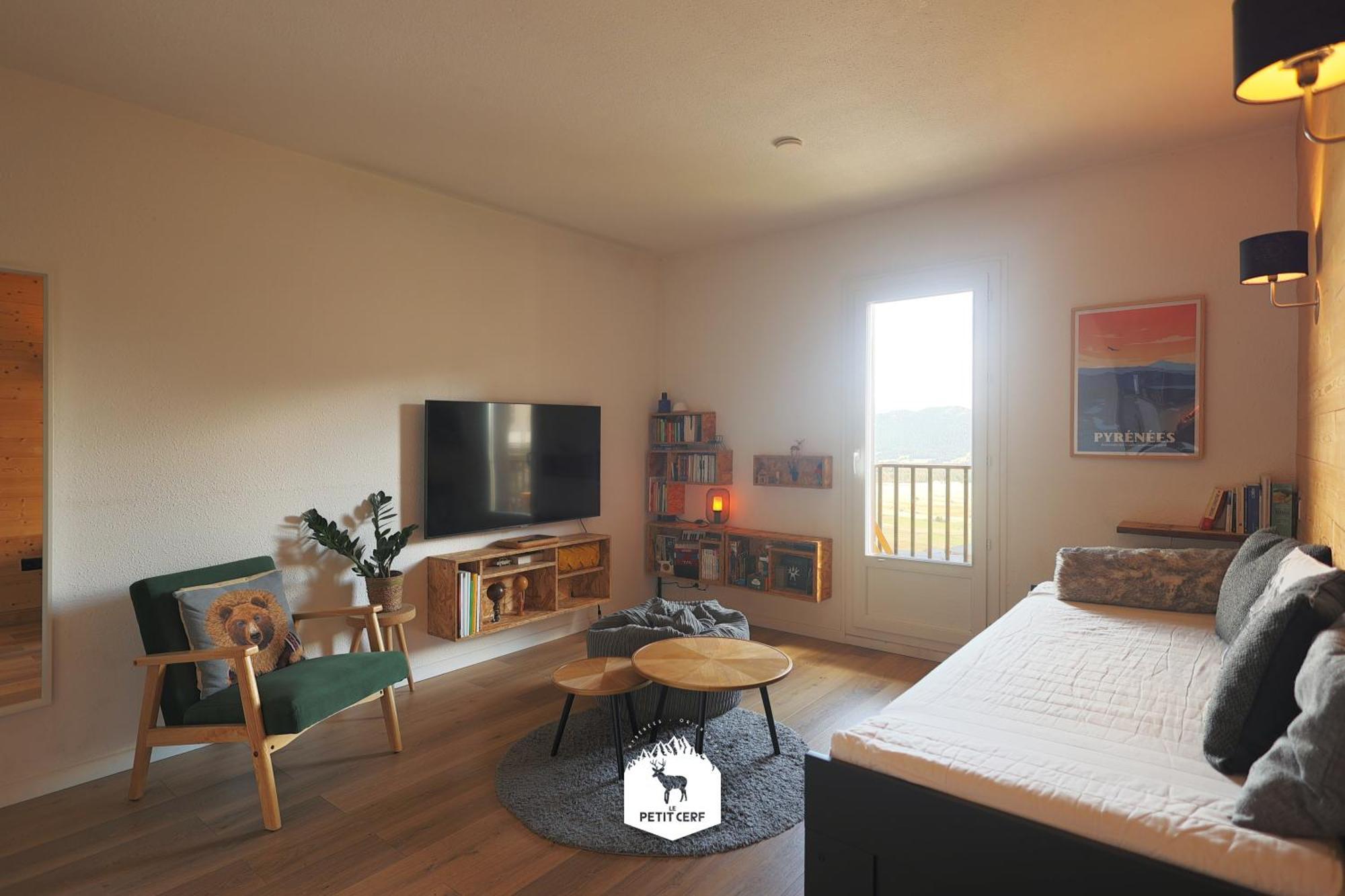 Le Petit Ours & Le Petit Cerf - Studios Vue Lac & Montagnes เลส์ อองเจลส์ ภายนอก รูปภาพ