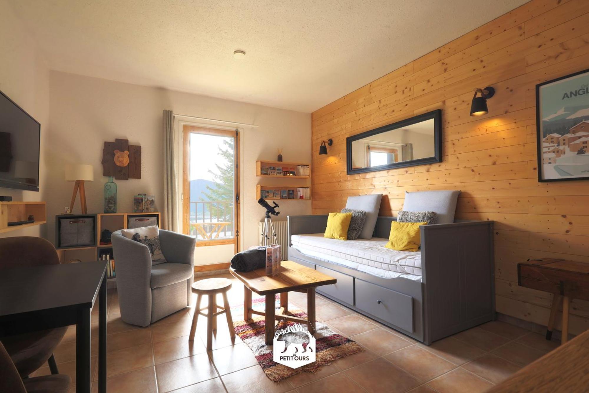 Le Petit Ours & Le Petit Cerf - Studios Vue Lac & Montagnes เลส์ อองเจลส์ ภายนอก รูปภาพ
